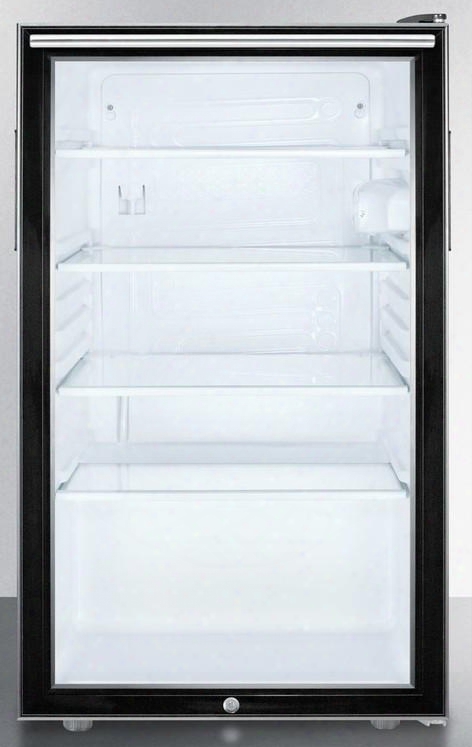 Scr500blbi7hhada 20" Compact Rrefrigerator With 4.1 Cu. Ft. Capacity Commercially Listed Automatic Defrost Adjustable Glass Shelves Factory Installed Lock