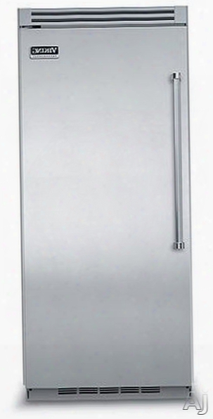 Viking Pro Fessional 5 Series Vcrb5363lss 36 Inch Built-in Full Refrigerator With 4 Spillproof Glass Shelves, 5 Door Bins, Humidity Controlled Drawers, Plasmacluster Ion Air Purifier And Sabbath Mode: Stainless Steel, Left Hinge