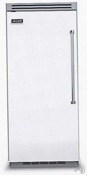 Viking Professional 5 Series Vcrb5363lwh 36 Ibch Built-in Full Refrigerator With 4 Spillproof Glass Shelves, 5 Door Bins, Humidity Controlled Drawers, Plasmacluster Ion Air Purifier And Sabbath Mode: White, Left Hinge