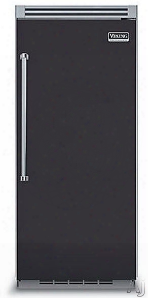 Viking Professional 5 Series Vcrb5363rgg 36 Inch Built-in Full Refrigerator With 4spillproof Glass Shelves, 5 Door Bins, Humidity Controlled Drawers, Plasmacluster Ion Air Purifier And Sabbath Mode: Graphite Gray, Right Hinge