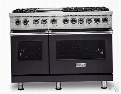 Viking Professional 5 Series Vdr5486ggglp 48 Inch Dual Fuel Range With Truconvec␞ Convection Cooking, Vari-speed Dual Flow␞ Convection, Varisimmer␞, Rapid Ready␞ Preheat, Concealed Bake Element, Blackchrome␞ Metal Knobs, Gent