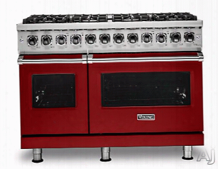 Viking Professional 5 Series Vdr5488bar 48 Inch Dual Fuel Range With Truconvec␞ Convection Cooking, Vari-speed Dual Flow␞ Convection, Varisimmer␞, Rapid Ready␞ Preheat, Concealed Bake Element, Blackchrome␞ Metal Knobs, Gentle