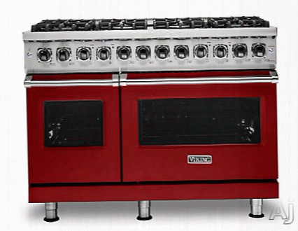 Viking Professional 5 Series Vdr5488barlp 48 Inch Dual Fuel Range With Truconvec␞ Convection Cooking, Vari-speed Dual Flow␞ Convection, Varisimmer␞, Rapid Ready␞ Preheat, Concealed Bake Element, Blackchrome␞ Metal Knobs, Gent