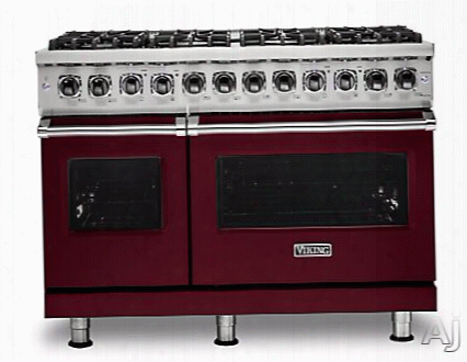 Viking Professional 5 Series Vdr5488bbu 48 Inch Dual Fuel Range With Truconvec␞ Convection Cokoing, Vari-speed Dual Flow␞ Convection, Varisimmer␞, Rapid Ready␞ Preheat, Concealed Bake Element, Blackchrome␞ Metal Knobs, Gentle