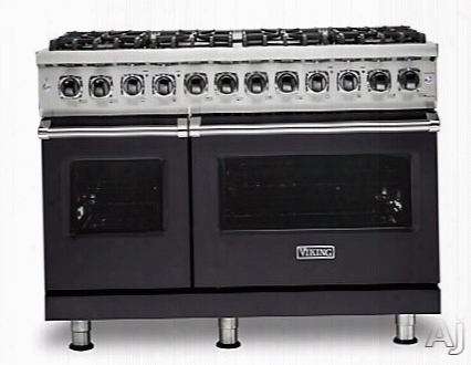 Viking Professional 5 Series Vdr5488bgg 48 Inch Dual Fuel Range With Truconvec␞ Convection Cooking, Vari-speed Dual Flow␞ Convection, Varisimmer␞, Rapid Ready␞ Preheat, Concealed Bake Element, Blackchrome␞ Met Al Knobs, Gentle
