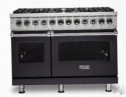 Viking Professional 5 Seres Vdr5488bgglp 48 Inch Dual Fuel Range With Truconvec␞ Convection Cooking, Vari-speed Dual Flow␞ Convection, Varisimmer␞, Rapid Ready␞ Preheat, Concealed Bake Element, Blackchrome␞ Metal Knobs, Gent