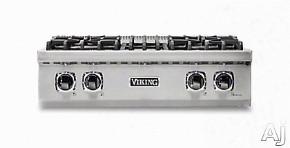 Viking Professional 5 Series Vrt5304b 30 Inch Gas Rangetoo With Trupower Plus␞, Vsh␞ Pro Sealed Burner System, Varisimmer␞ Setting, Porcelain Cooking Surface, Surespark␞ Ignition System And Softlit␞ Led Lights