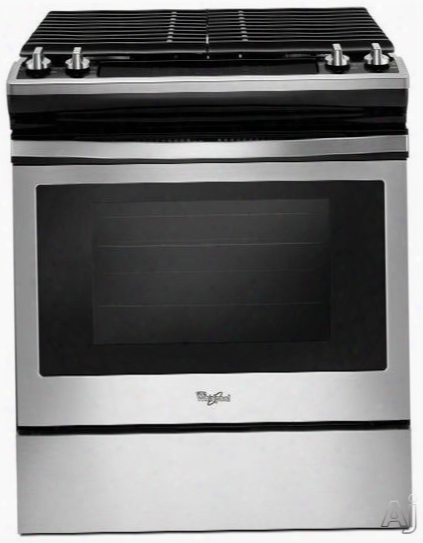 Whirlpool Weg515s0fs 30 Inch Slide-in Gas Range With Speedheat␞ Burners, Accusimmer Burner, Frozen Bake␞ Technology, 5.0 Cu. Ft. Capacity, 4 Sealed Burners, Continuous Grates, Delay Cook, Sabbath Mode, Star-k Certified, Ada Compliant A