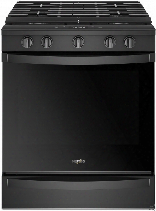 Whirlpool Weg750h0hb 30 Inch Slide-in Gas Range With True Convection, Scan-to-cook, Touchscreen, Voice Control, Frozen Bake␞, Party Mode, Griddle, Rapid Preheat, Speedheat␞, Flexheat␞, Aqualift, Ez-2-lift␞ Grates, 5 Sealed Burn