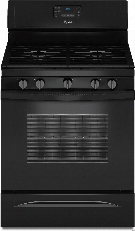 Whirlpool Wfg530s0eb 30 Inch Freestanding Gas Range With Convection, Speedheat Burners, Self-cleaning Accusimmer Burner, 5 Sealed Burners, 5.0 Cu. Ft. Oven, Hidden Bake Element And Storage Drawer: Black