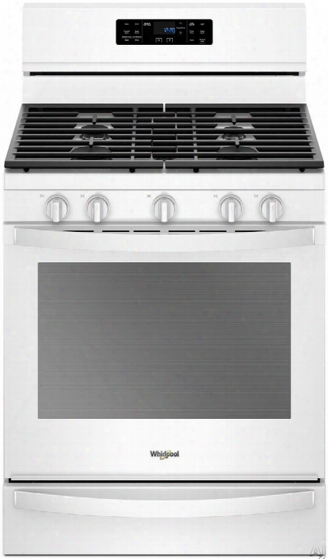 Whirlpool Wfg775h0hw 30 Inch Freestanding Gas Range With Convection, Temperature Sensor, Aqualift Self-clean, Rapid Preheat, Griddle, Frozen Bake␞, Speedheat␞ Burner, Ez-2-lift␞ Grates, 5.8 Cu. Ft. Capacity, 5 Sealed Burners And Sabb