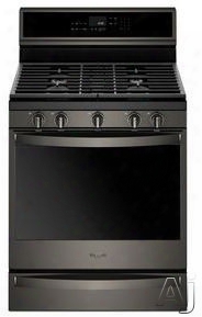 Whirlpool Wfg975h0h 30 Inch Freestanding Gas Range With True Convection, Scan-to-cook, Voice Control, Temperature Sensor, Scan-to-connect, Partyy Mode, Frozen Bake␞, Speedheat␞ Burner, Griddle, Rapid Preheat, 5 Sealed Burners, 5.8 Cu. Ft. Capac