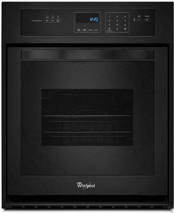 Whirlpool Wos11em4e 24 Inch Single Electric Wall Oven With 3.1 Cu. Ft. Capacity, 3600 Watt Broil Element, Dual Interior Lighting, Delay Cook Setting,  Star-k Certified Sabbath Mode, Ada Compliant And Keep Warm Setting