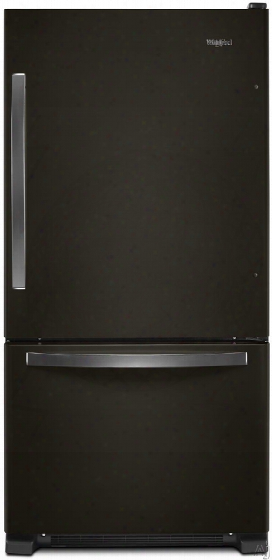 Whirlpool Wrb322dmhv 33 Inch Bottom Freezer Refrigerator With Deli Drawer, Humidity-controlled Crispers, Accu-chill␞ Temperature Management, Freshflow␞ Produce Preserver, Spillproof Glass Shelves, Adaptive Defrost, Fingerprint Resistant, Energ