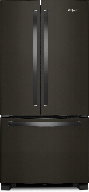 Whirlpool Wrf532smhv 33 Inch French Door Refrigerator With Accu-chill␞ Temperature System, Freshflow␞ Produce Preserver, Adaptive Defrost, Humidity-controlled Crispers, Temperature-controlled Drawer, Frameless Glass Shelves, Led Interior Light