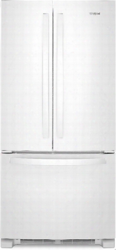 Whirlpool Wrf532smhw 33 Inch French Door Refrigerator With Accu-chill␞ Temperature System, Freshflow␞ Produce Preservef, Adaptive Defrost, Humidity-controlled Crispers, Tdmperature-controlled Drawer, Frameless Glass Shelves, Led Interior Light