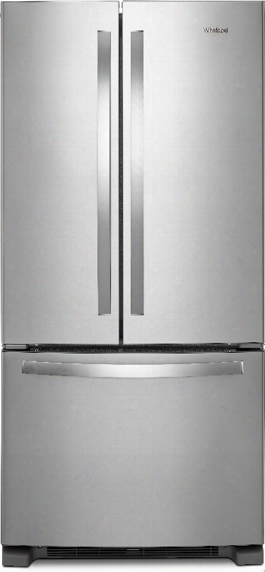 Whirlpool Wrf532smhz 33 Inch French Door Refrigerator With Accu-chill␞ Temperature System, Freshflow␞ Produce Preserver, Adaptive Defrost, Humidity-controlled Crispers, Temperature-controlled Drawer, Framelesss Glass Shelves, Led Interior Light