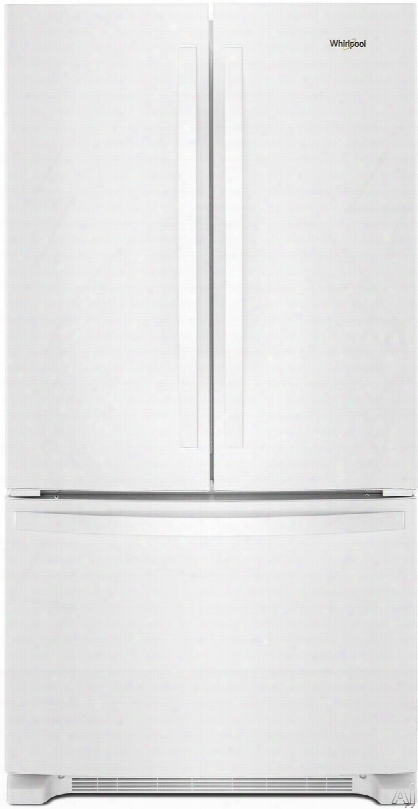 Whirlpool Wrf535smhw 36 Inch Fr Ench Door Refrigerator With Freshflow␞ Produce Preserver, Accu-chill␞ Temperature Management, Humidity-controlled Crispers, Temperathre-controlled Deli Drawer, Frameless Glass Shelves, Gallon Door Bins, Energy St