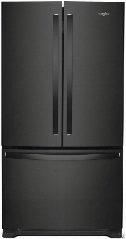 Whirlpool Wrf535swhb 36 Inch Freestanding French Door Refrigerator With Interior Water Dispenser, Everydrop␞ Water Filtration, Frameless Glass Shelves, Freshflow␞, Accu-chill␞, Humidity-controlled Crispers, Adaptive Defrost, Gallon Door 