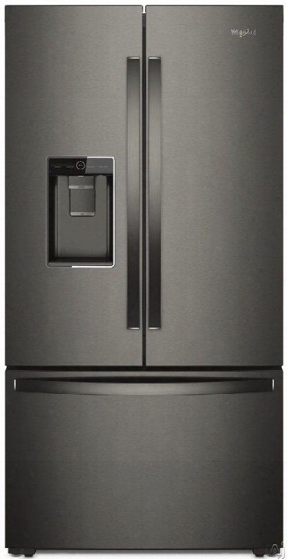 Whirlpool Wrf964cihv 36 Inch French Door Refrigerator With Dual Ice Makers, Freezeshield, Triple-tier Freezer, Pizza Pocket, Platter Pocket, Auto-humidity Crispers, Deli Drawer, Led Lighting, 24 Cu.. Ft. Capacity And Energy Star Rated: Black Stainless Stee