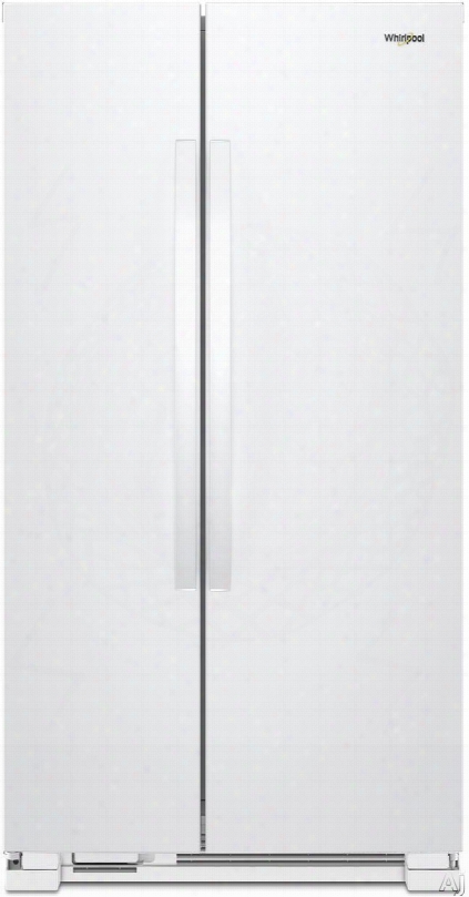 Whirlpool Wrs312snhw 33 Inch Side-by-side Refrigerator With Adjustable Gallon Bins, Humidity-controlled Crisper, Spillproof Glass Shelves, Led Interior Lighting, Hidden Hinges, Electronic Temperature Controls, Adaptive Defrost And 21.7 Cu. Ft. Capacity: W