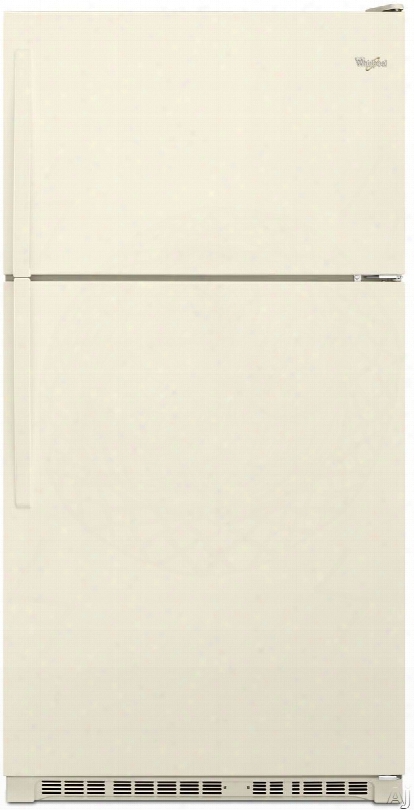 Whirlpool Wrt311fzdt 33 Inch Top-freezer Refrigerator With Frameless Glass Shelves, Flexi-slide␞ Bin, 5 Door Bins, Led Interior Lighting, 20.5 Cu. Ft. Cpaacity, Ez Connect Ice Maker Kit And Ada Compliant: Bisque