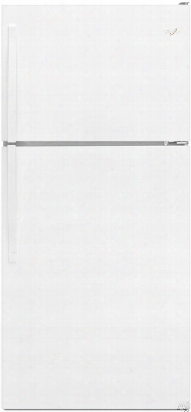 Whirlpool Wrt318fzdw 30 Inch Top-freezer Refrigerator With 18.2 Cu. Ft. Capacity, Frameless Glass Shelves, Gallon Door Storage, Flexi-slide Bin, Clear Humidity-controlled Crispers, Electronic Temperature Controls And Ada Compliant: White