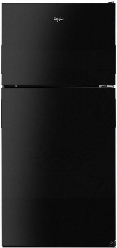 Whirlpool Wrt348fmeb 30 Inch Top-freezer Refrigerator With 18 Cu. Ft. Capacity, 3 Frameless Glass Shelves, Gallon Door Storage, Smooth Glide Humidity Controlled Double Crispers, Electronic Temperature Controls, Energy Star Qualified And Interal Ice Maker