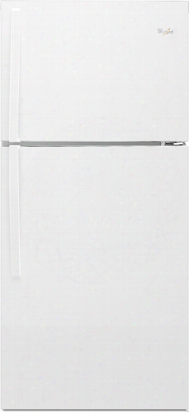 Whirlpool Wrt519szdw 30 Inch Top-freezer Refrigerator With Frameless Glass Shelving, Flexi-slise Bin, 2 Humidity Controlled Crisper Drawers, Gallon Door Storage, 19.2 Cu. Ft. Capacity, Led Lighting And Ada Compliant: White