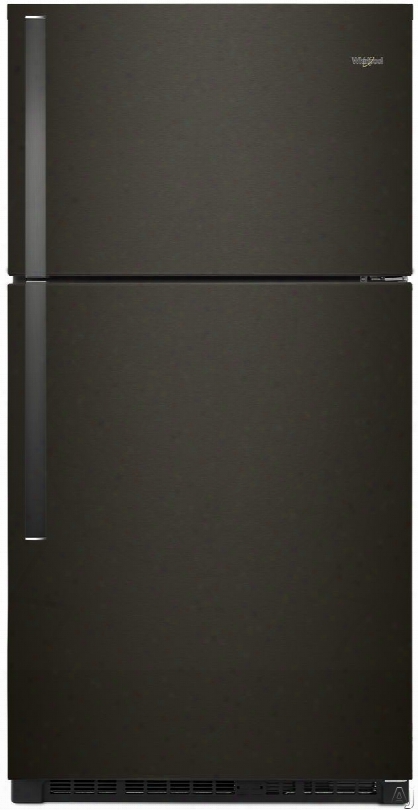 Whirlpool Wrt541szhv 33 Inch Top Freezer Refrigerator With Flexi-slide␞ Bin, Gallon Door Storage, Humidity-controlled Crispers, Led Lighting, Quiet Cooling, Frameless Glass Shelves, Ez Connect Ice Maker Kit, Ada Compliant, Energy Star An D 21.31 