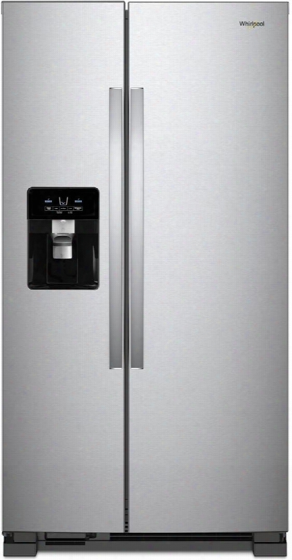 Wrs555sihz 36" Side-by-side Refrigerator With 25 Cu. Ft. Total Capacity Pizza Pocket Led Interior Lighting Adaptive Defrost Electronic Temperature Controls