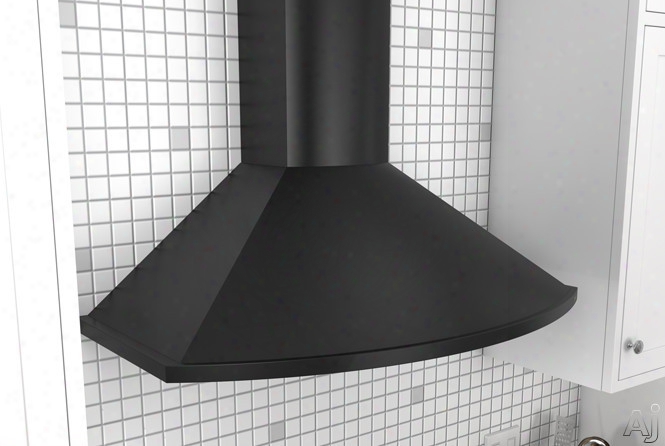 Zephyr Europa Savona Series Zsae30db 30 Inch Wall Mount Chimney Hood With Recirculating Option, Icon Touch Controls, Titanium Coating, Halogen Lighting And 685 Cfm: Black