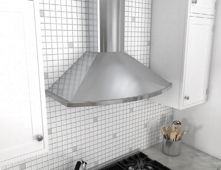 Zephyr Europa Savona Succession Zsam90ds 36 Inch Wall Mount Chimney Hood With Recirculating Option, Icon Touch controls, Titanium Coating, Brtiestrip␞ Led And 685 Cfm: Stainless Steel