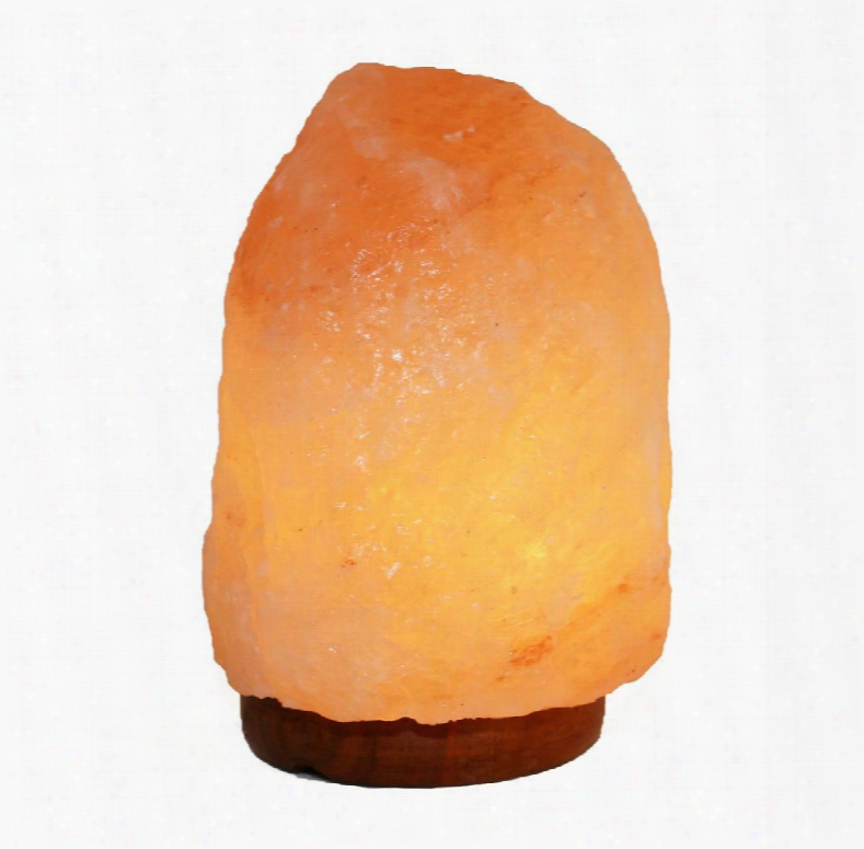 2-amc95005 8" Natural Sha Ped Himalayan Salt Lamp 1.8. Set Of 2 With