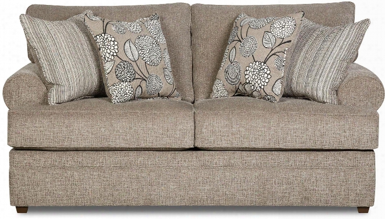 8530br-02 Macey Pewter 75" Loveseat With Reversible Seat T-cushions Welted Rolled Arms High-density Foam Seat Cushions Hardwood  Lumber Frame And Fabric