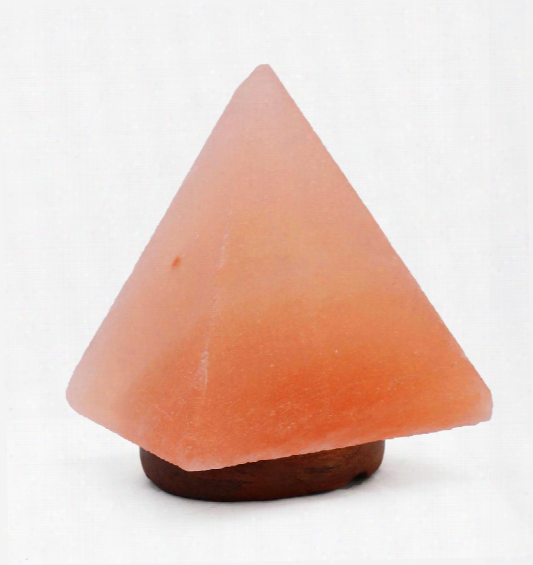 Amc95004 9" Pyramid Shaped Himalayan Salt Lamp With