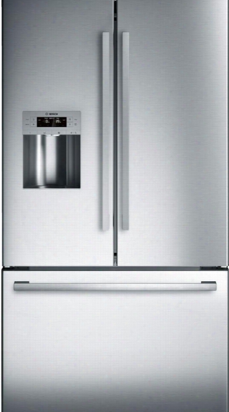 B26ft50sns French Door Bottom Mount Refrigerator With 25 Cu. Ft. Led Lighting Nofrost And Superfreezing In Stainless