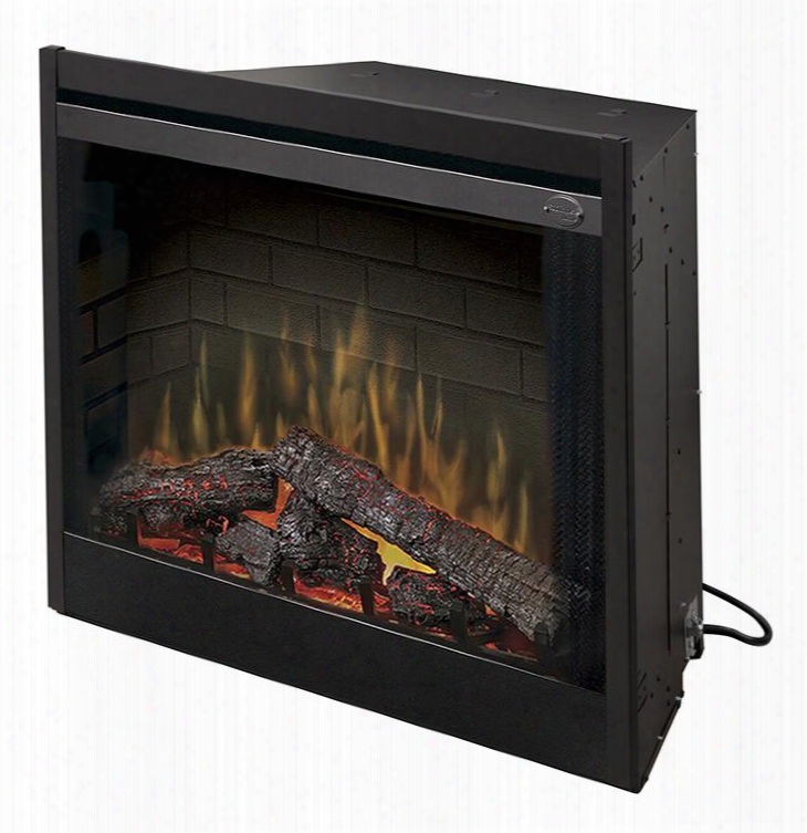 Deluxe Series Bf39dxp 39" Built-in Electric Firebox With Led Inner Glow Logs Supplemental Heat And Flame