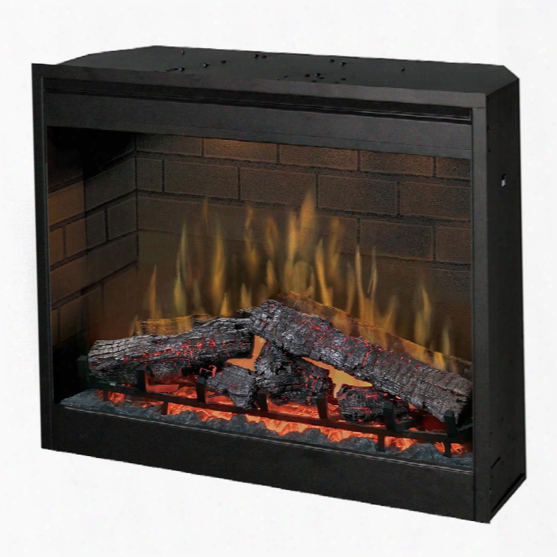 Df3015 30" Self-trimming Plug-in Electric Firebox With Led Inner Glow Logs Flame Technology And 5120