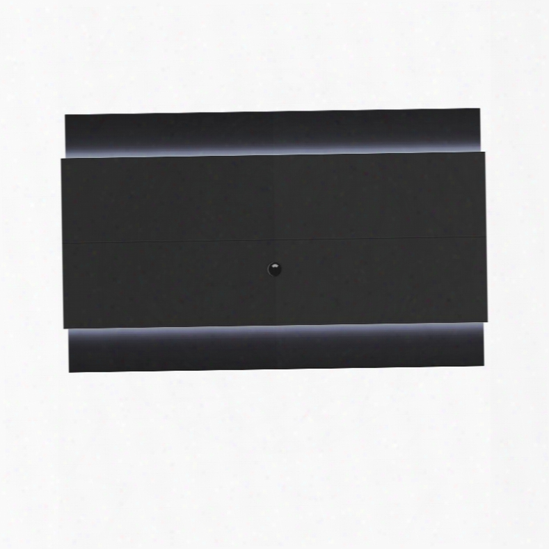 Lincoln 2.2 Collection 84053 87" Tv Panel With Led Lights And Unique Painti N Black Gloss And Black