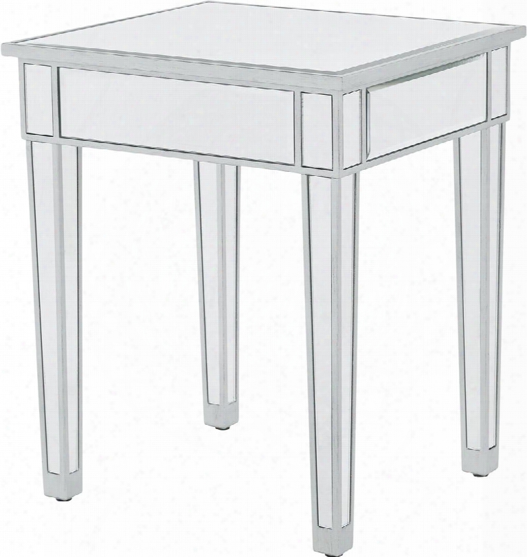 Mf72023 End Table 20"w X 18"d X 24"h In Antique Silver