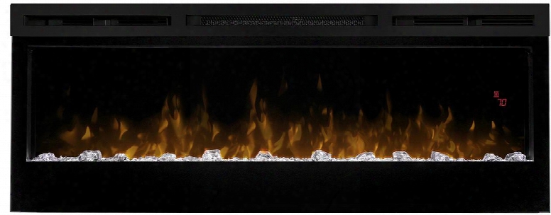 Prism Series Blf5051 50" Linear Electric Fireplace With Led Flame Technology Sparkling Ember Bed And Multi-function