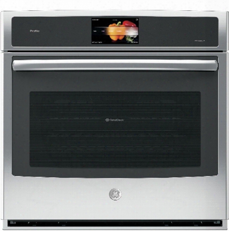 Pt9051slss 30" Built-in Single Wall Oven With Convection Wi-fi Connect Precision Cooking Modes. Progressive Halogen Oven Lighting And 7" Brilliant Touch