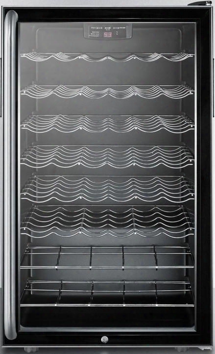 Swc525lbi7sh 20" Wine Cooler With 4.5 Cu. Ft. Capacity Or 40 Bottle Capacity Automatiic Defrost Factory Installed Lock