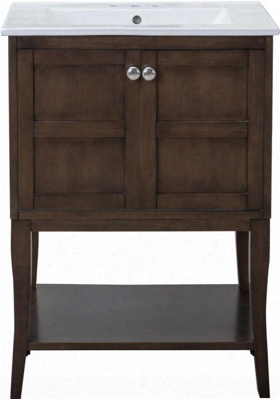 Vf2102 2 Doors Cabinet 24 In. X 18 In. X 34 In. In Antique