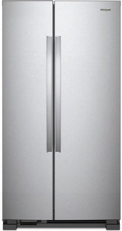 Wrs315snhm 36" Side-by-side Refrigerator With 25.07 Cu. Ft. Total Capacity Ledl Ighting Spillproof Glass Shelves And Electronic Temperature Control In