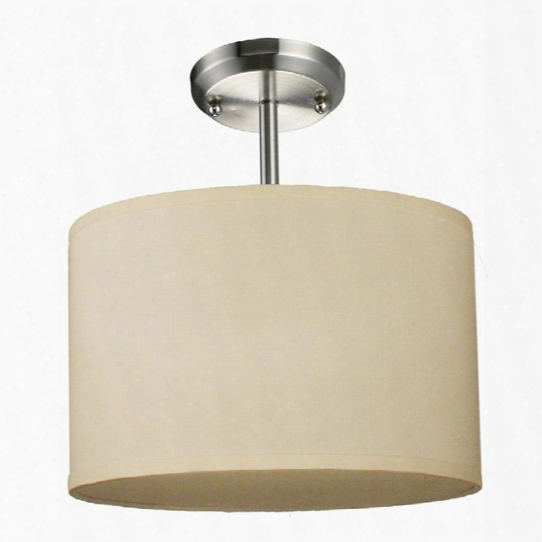 Albion 171-12c-sf 12" 1 Light Pendant Contempoarry Metropolitanhave Steel Fr Ame With Brushed Nickel Finish In Cr Me