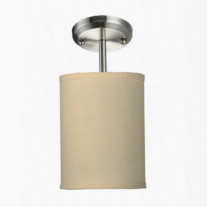 Albion 171-6c-sf 6" 1 Light Mini Pendant Contemporary Metropolitanhave Steel Frame With Brushed Nickel Finish In Cr Me