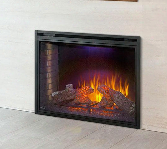 Ascent Nefb40h 40" Electric Fireplace With Up To 5000 Btus Ultra Bright Led Lights Night Lights And Remote Control Included In Powder Coated