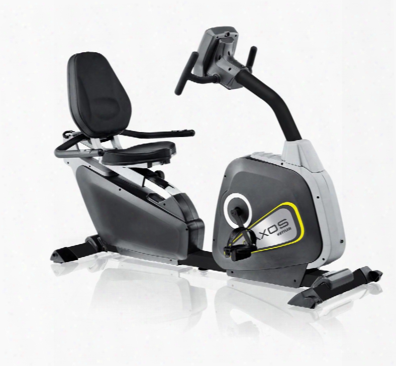 Axos Cycle R 7986-897 Recumbent Exercise Bike With 12 Preset Programs 3 Heart-rate Controlled Programs Telemetric Hand Grips Frictionless Motorized Magnetic